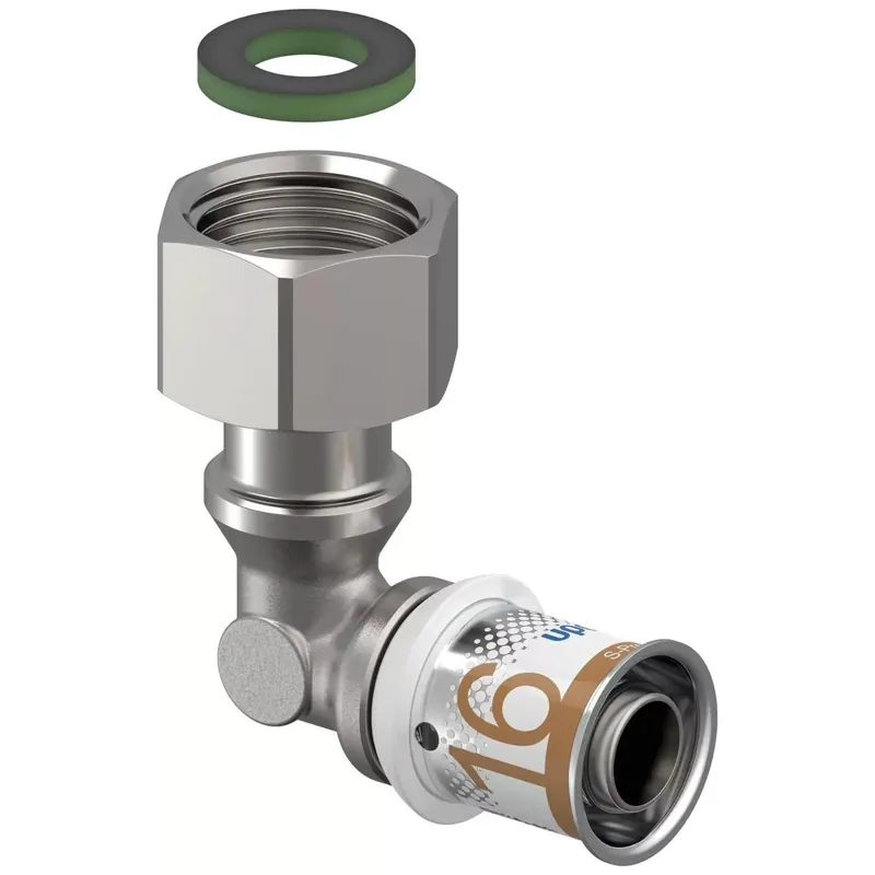 Nowość | Uponor S-Press PLUS kolano z ruchomą nakr. 16-G1/2"SN