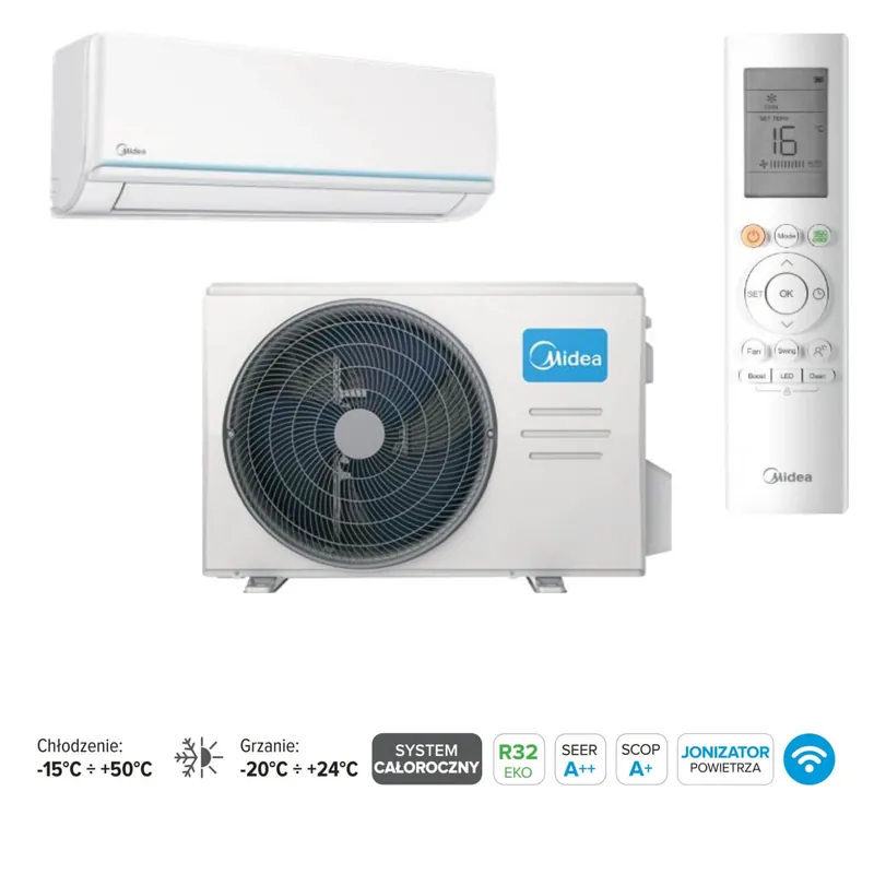 Nowość w sklepie | Zestaw klimatyzacji MIDEA Blanc Pro o mocy 5,3kW