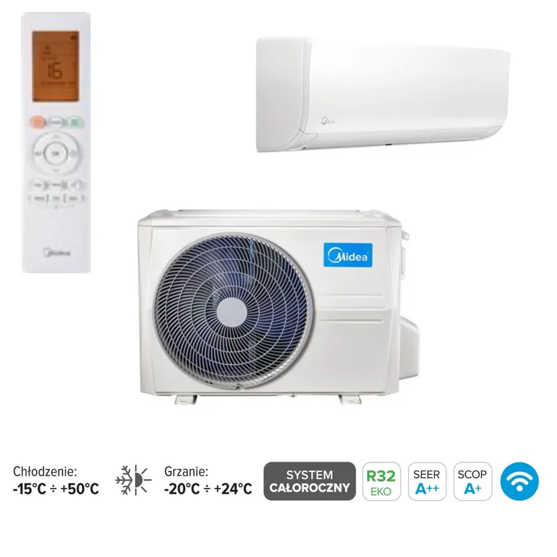 Klimatyzacja MIDEA Xtreme Save Light 3,5kW zestaw - Nowość w sklepie