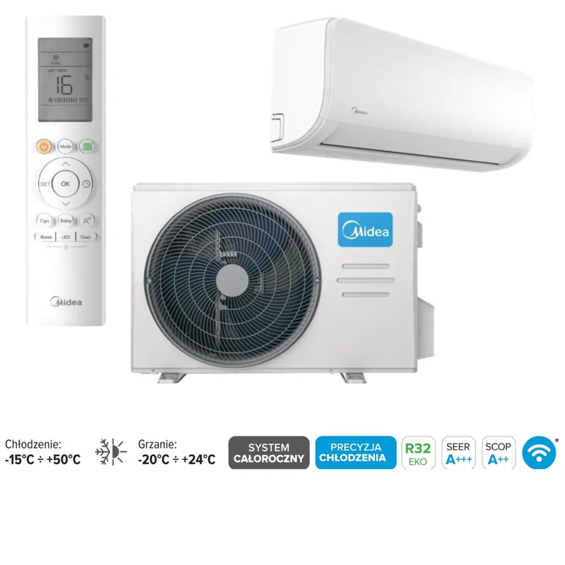 W sprzedaży - Zestaw klimatyzacji MIDEA Xtreme Save Warmer o mocy 5,3kW