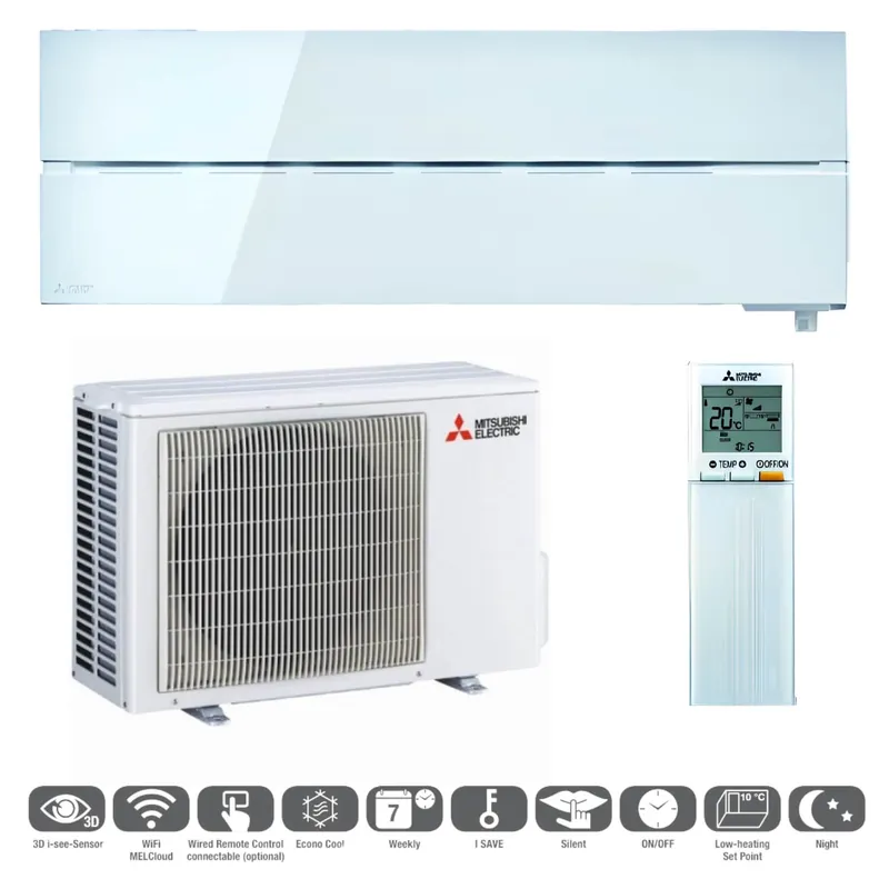 Ekspresowa dostawa - Zestaw klimatyzacji MITSUBISHI DIAMOND R32 2,5kW Pearl White