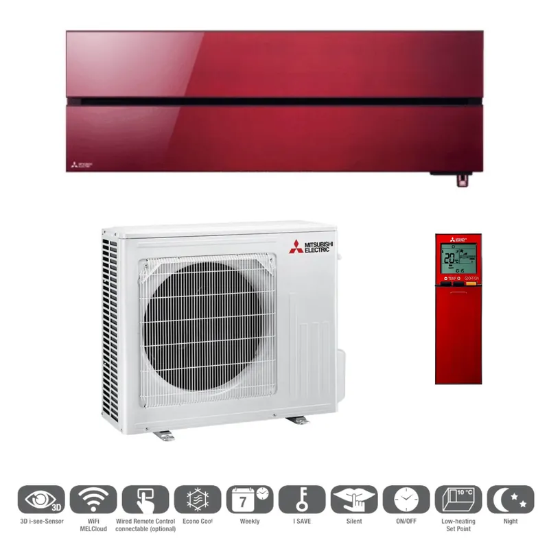 Zestaw klimatyzacji MITSUBISHI DIAMOND R32 5,0kW Ruby Red | Właśnie dodano