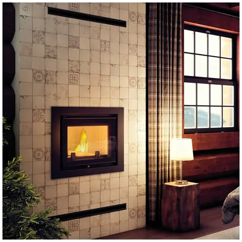 Kominek z płaszczem wodnym KRATKI ZUZIA DECO 12 kW Ø 200 - Na zamówienie