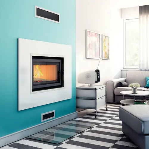 Zamów teraz - Kominek z płaszczem wodnym KRATKI AQUARIO O 16 kW Ø 200