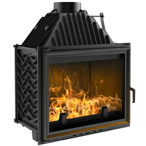 Kominek powietrzny żeliwny KRATKI AMELIA 21 kW Ø 200 | Oszczędź więcej