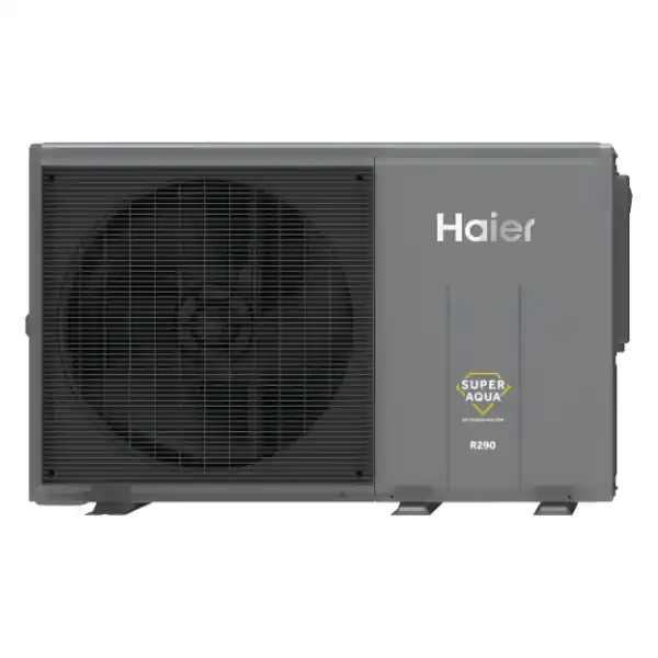 Jakość premium - Pompa ciepła monoblok SUPER AQUA GT HYDRO R290 8 kW 230 V Haier AW082HUGHA + HU102WAHYB