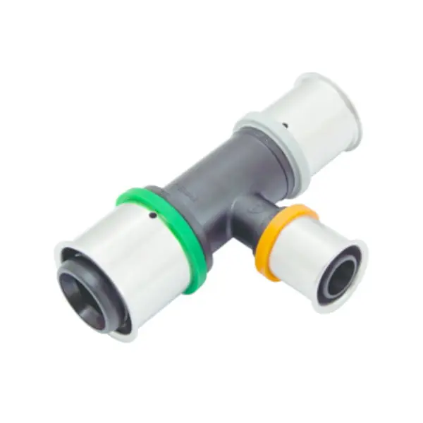 Ostatnie sztuki - Trójnik redukcyjny PPSU 20 x 16 x 16 mm z pierścieniem zaprasowanym KAN-therm ultraPRESS 1009260184