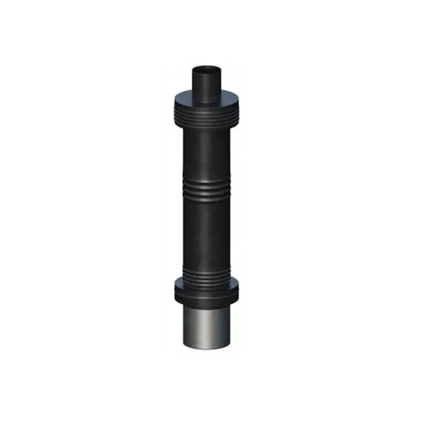 Wyjście pionowe koncentryczne stalowe 80/125 mm czarne Ricom NN80/125DDBS - Ulubieniec klientów