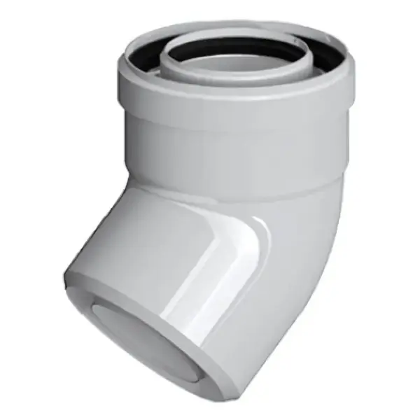 Kolano koncentryczne PP-AL 80/125 mm 45 st. Ricom PP80/125B45 - Hit cenowy
