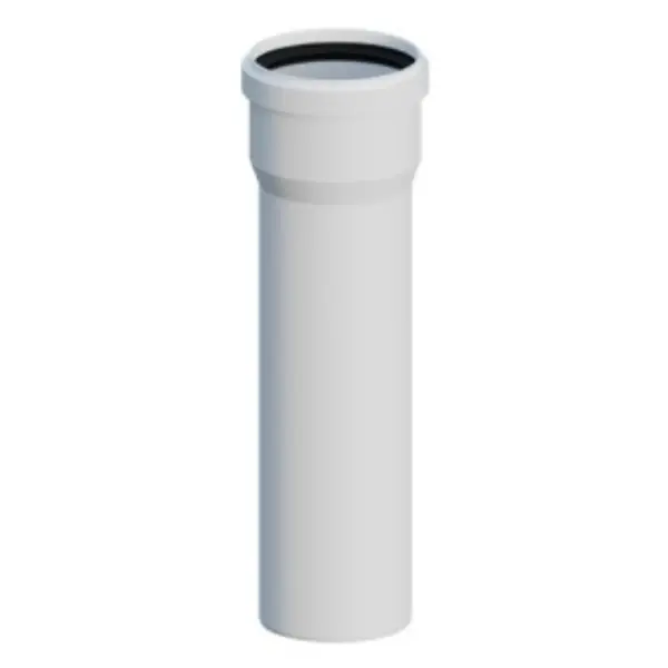 Bezpośrednio z fabryki - Rura kominowa prosta PP 110 mm 0,25 m z uszczelką Ricom 20110B