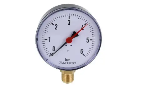 Taniej | Manometr grzewczy RF 63, fi63 mm, 0÷2,5 bar, G1/4" AFRISO 63511