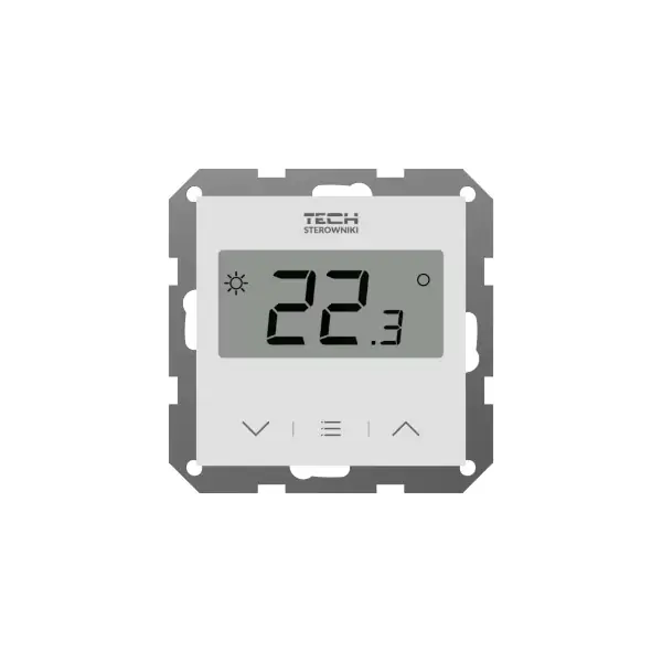 Bestseller | Regulator pokojowy bezprzewodowy do ramki Tech F-8z biały WG.11.0219