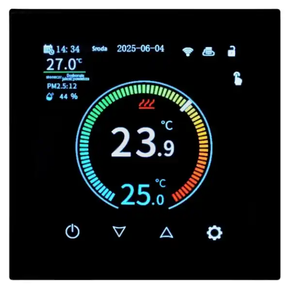 Zniżka - Regulator temperatury tygodniowy podtynkowy Octa WiFi przewodowy AURATON AUR00OCT1WF00