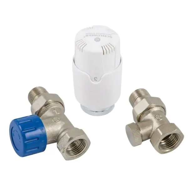Zestaw termostatyczny Standard prosty GW-GZ 1/2" z głowicą Diamant Invest Schlosser 602200010 - Do wyczerpania zapasów