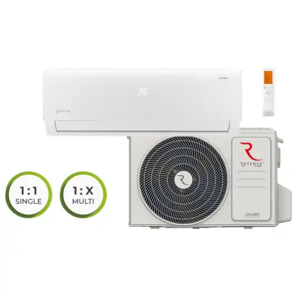 Zostało kilka sztuk | Klimatyzator ścienny Ukura R17 2,1 kW Rotenso U21Xi R17 + U21Xo R17