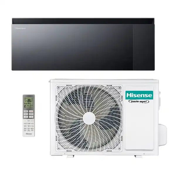 Klimatyzator ścienny Air Master R32 2,6 kW czarny Hisense QK25WM0B | Nowość
