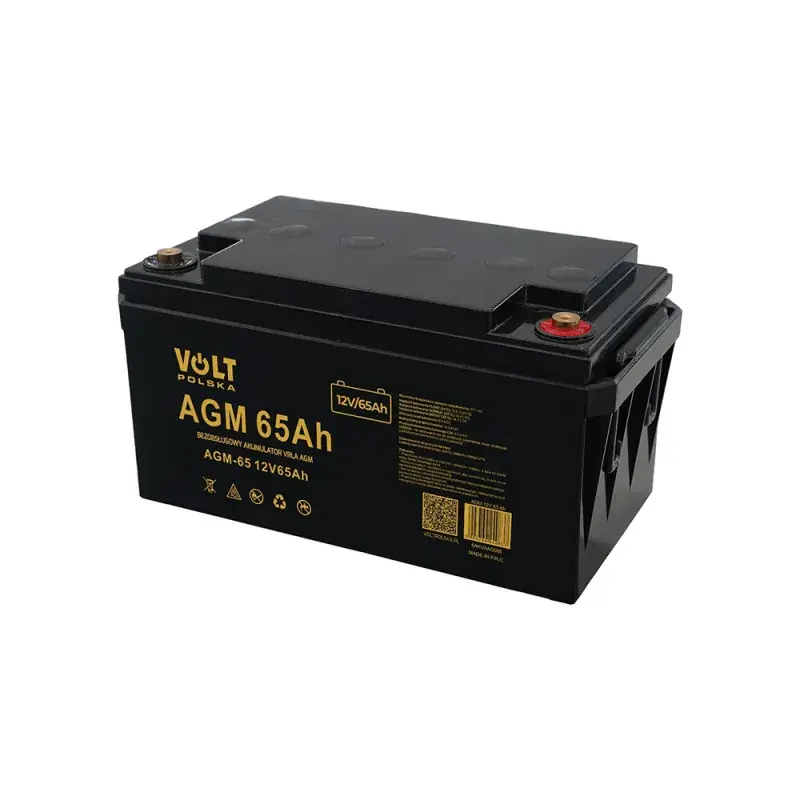 Akumulator AGM 65 Ah 12 V VRLA VOLT 6AKUXAG065 - Sprawdzony wybór