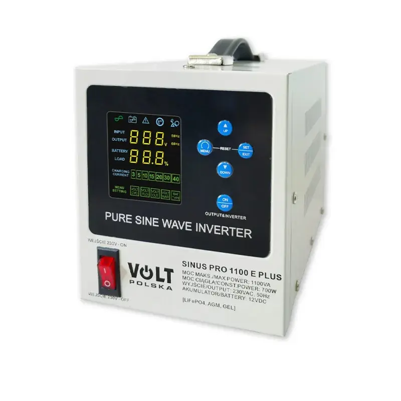 Kup dziś | Zasilacz awaryjny sinusPRO 1100 E PLUS 12 V / 230 V UPS 700 W 1100 VA VOLT 3SPM11012M