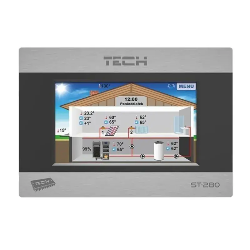 Supercena - Regulator pokojowy TECH ST-280 z komunikacją RS