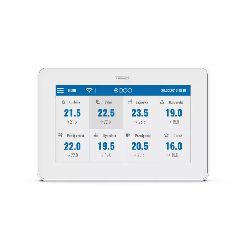 Top oferta | Panel kontrolny TECH M-12 podtynkowy biały WG.11.0673