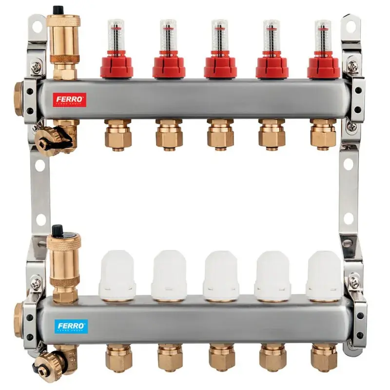 Sprawdzony produkt - Rozdzielacz INOX 2 sekcje 1" FERRO SN-RZP02S