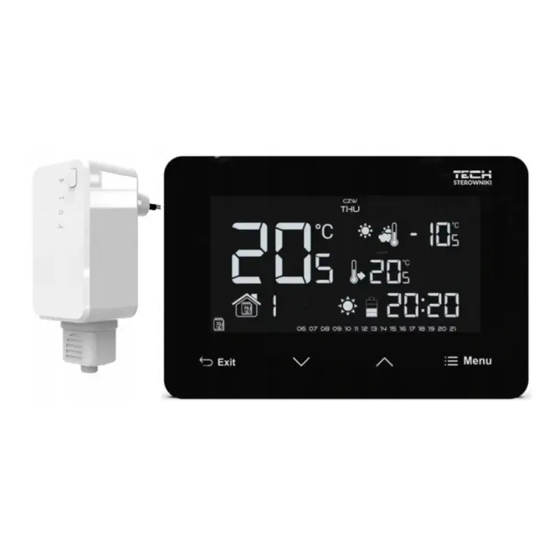 Bezprzewodowy regulator pokojowy TECH ST-293z v2 czarny - Szybka dostawa