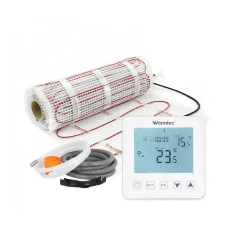 Ekstra rabat | Mata grzewcza Warmtec DS2 0,5 m² + regulator PRT01-B biały