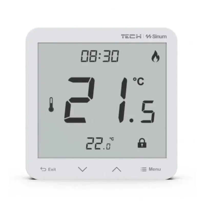 Regulator pokojowy TECH Sinum R-S3 biały WG.23.0057 | Zamów online