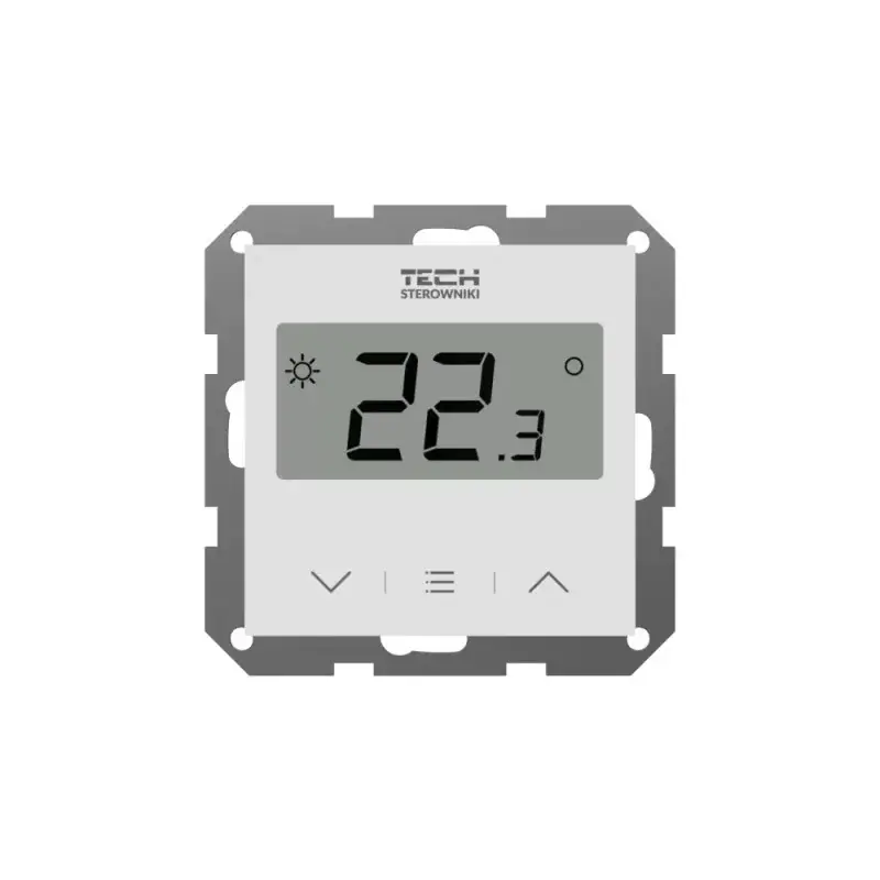 Regulator pokojowy bezprzewodowy TECH F-8z biały WG.11.0219 | Na stanie