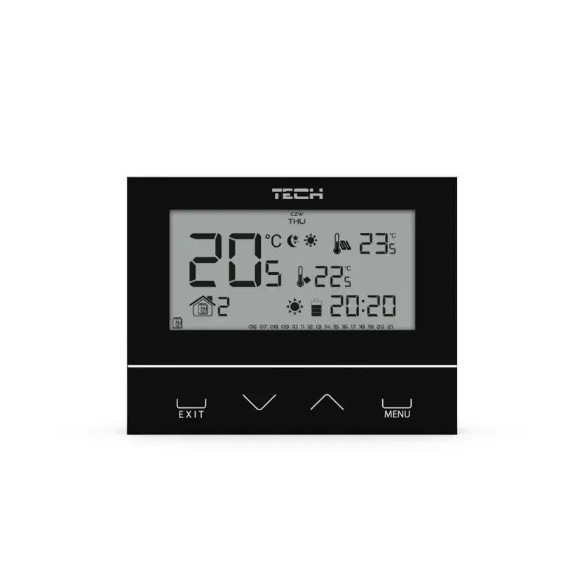 Taniej | Regulator pokojowy TECH ST-292v3 czarny WG.11.0436