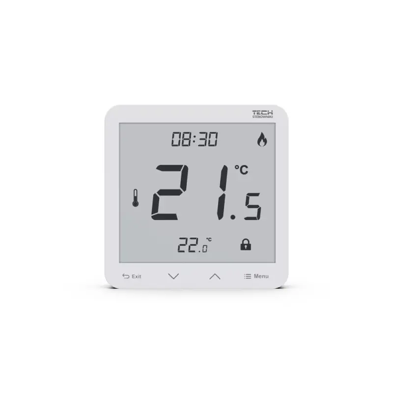 Bezpośrednio z fabryki - Regulator pokojowy TECH R-10s PLUS biały WG.11.0284