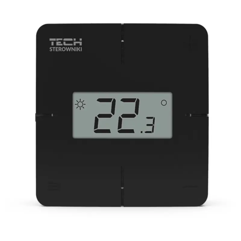 Bezprzewodowy regulator pokojowy TECH R-8x czarny WG.11.0750 | Szybka wysyłka