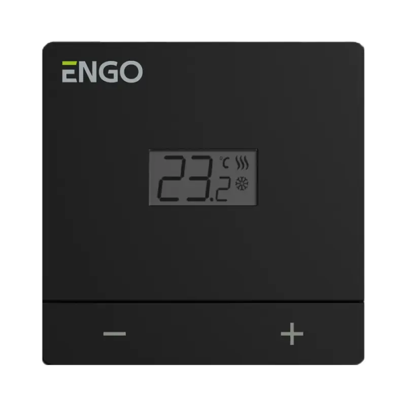 Regulator temperatury ENGO EASY-230B czarny 230V | Sprawdzony wybór
