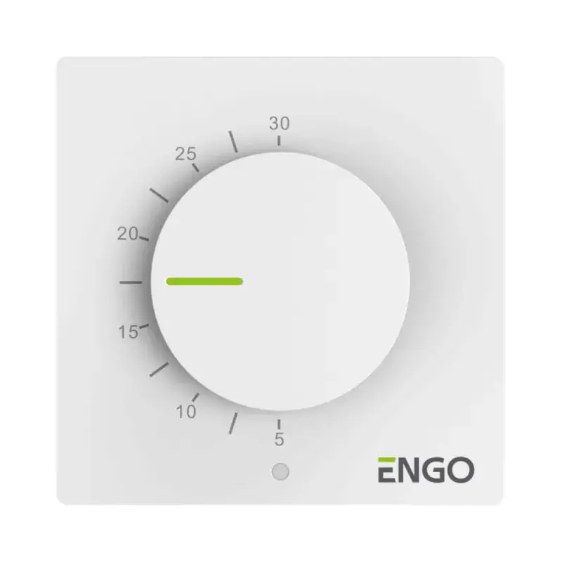 Produkt polecany - Regulator temperatury ENGO ESIMPLE-230W 230V biały
