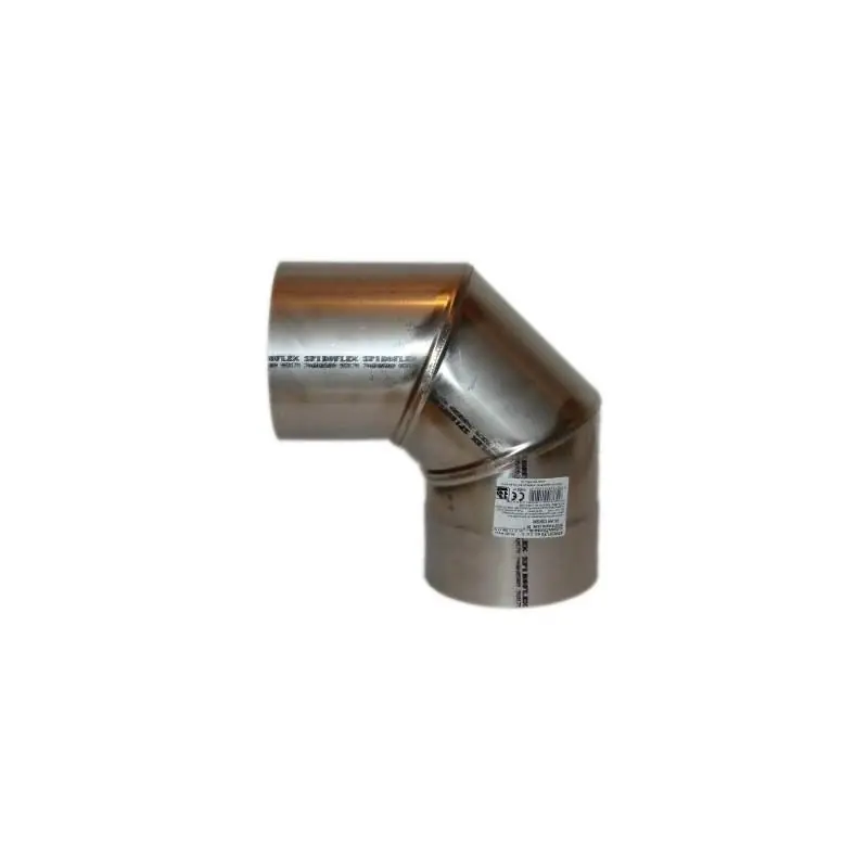 Zapasy na wyczerpaniu - Spiroflex Kolano stałe 90° fi 130 nierdzewne SX-WN130KS90