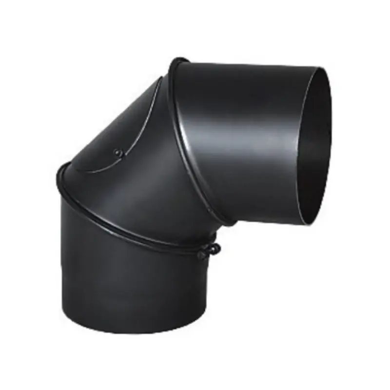 Najwyższa jakość - Kolano nastawne 90st 200mm czarne PRODMAX BERTR05/200