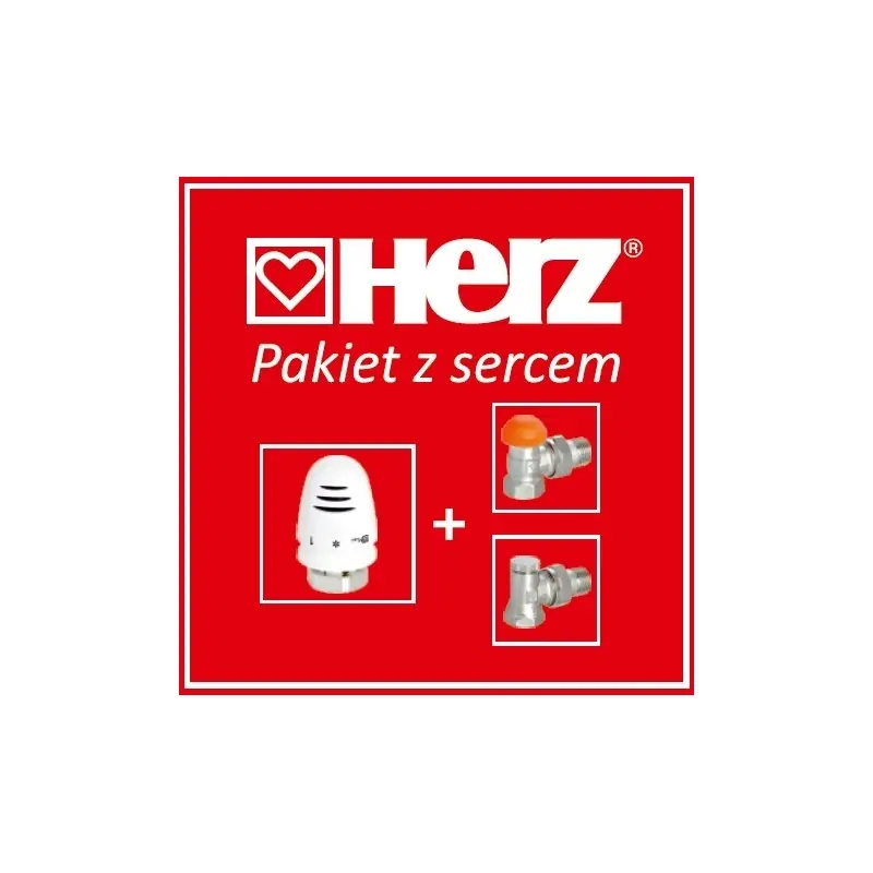 Zestaw termostatyczny kątowy Herz 1/2" V7624-68 | Profesjonalna jakość