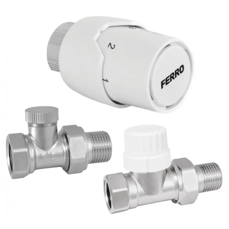 Komplet termostatyczny prosty FERRO 1/2" ZTM20 | Oferta