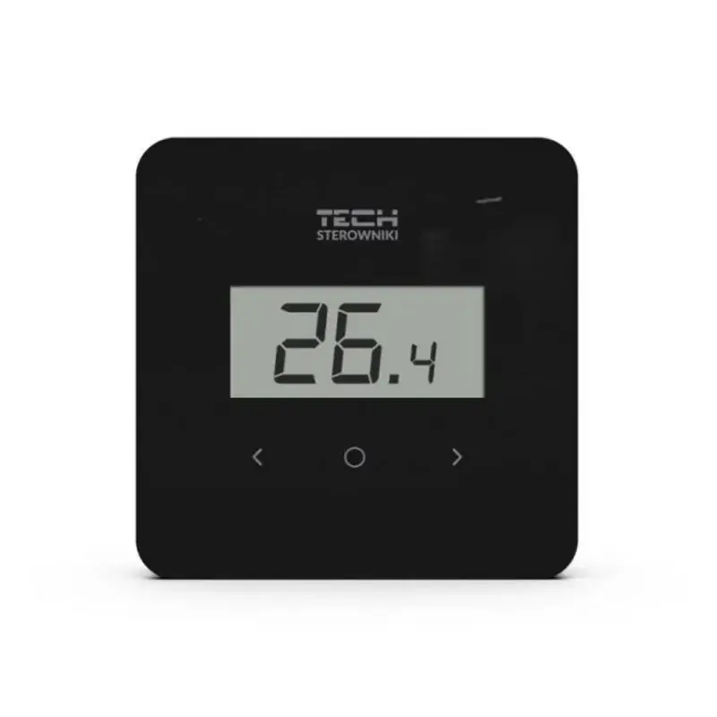 Nowość | Regulator pokojowy przewodowy TECH R-12b Czarny WG.11.0715