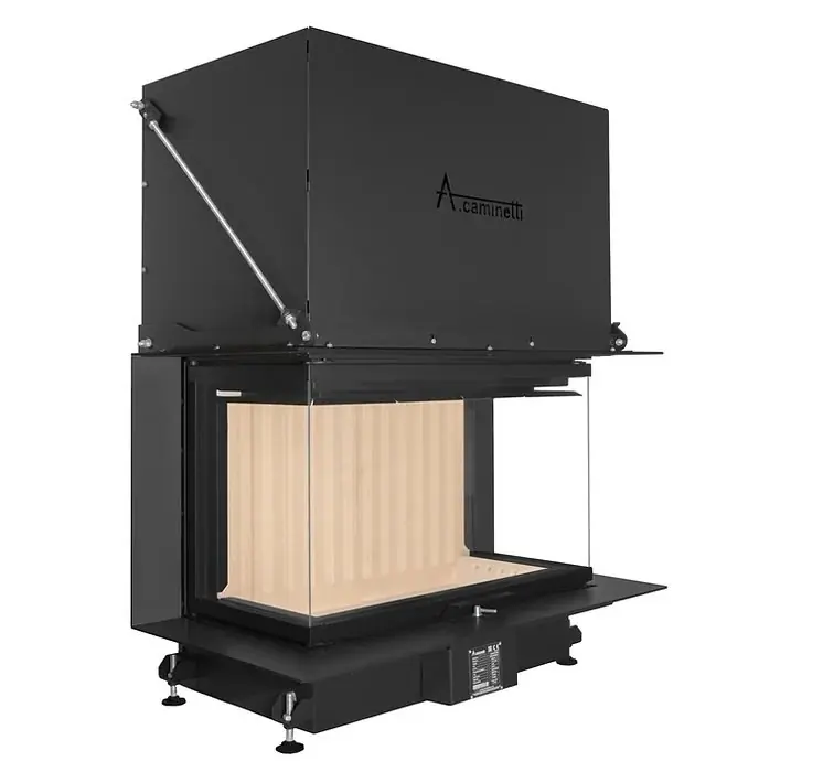 Kominek powietrzny stalowy CRYSTAL 90 MAX - Superoferta