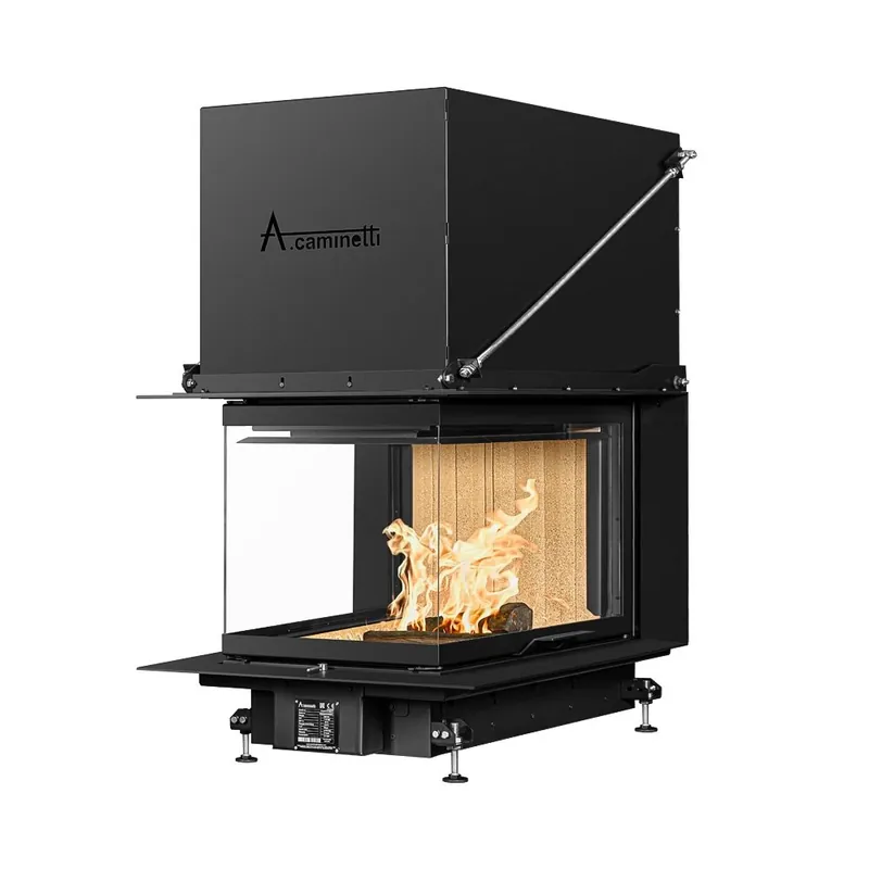 Kominek powietrzny stalowy CRYSTAL 3D MAX | Prosto od producenta