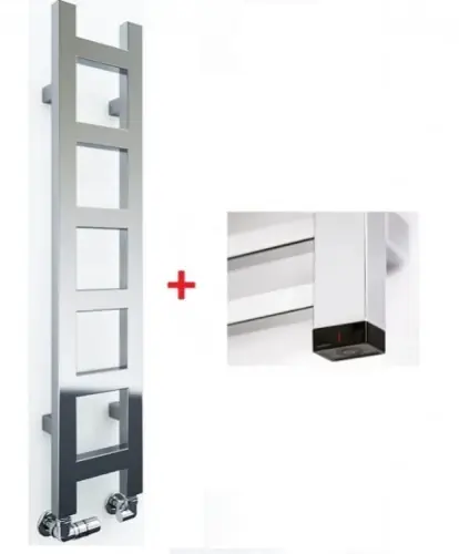 Najlepsza cena - Terma EASY ONE 1600x200 (Chrom) - Grzejnik z wbudowaną grzałką
