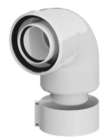 RICOM Adapter kolanowy 90° PP (60/100) | Zniżka