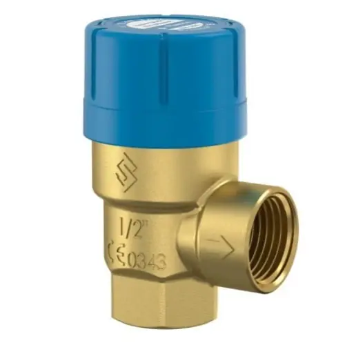 Flamco Prescor B 6 bar 1/2" x 1/2" GW - Zawór bezpieczeństwa do zasobników c.w.u. - Wysoka jakość