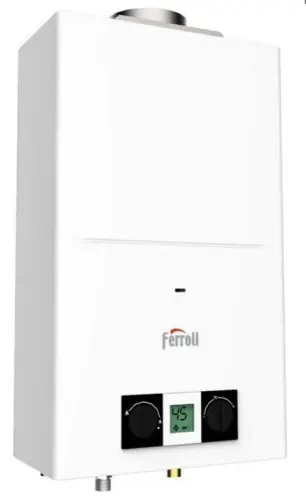Ferroli PEGASO ECO 11 NG (GZ-50) z LCD - Gazowy podgrzewacz wody GCC1MKAA - Cena fabryczna