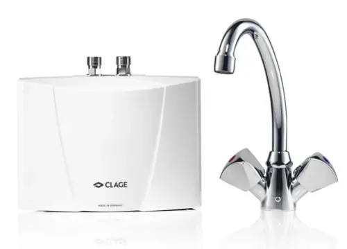 CLAGE M3/SNM - 3,5kW/230V - Podgrzewacz przepływowy, podumywalkowy z baterią 17220 | Oferta specjalna
