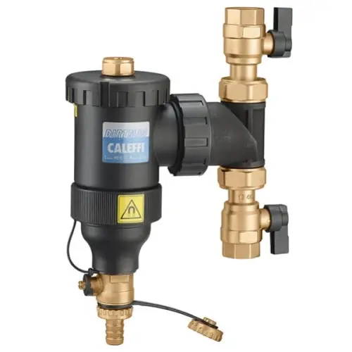 Od ręki - CALEFFI Separator zanieczyszczeń DIRTMAG z zaworami kulowymi i magnesem 3/4"