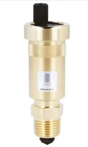 AFRISO Opowietrznik automatyczny, pionowy PrimoVent G3/8" z Aquastop i zaworem stopowym R1/2" | Megacena