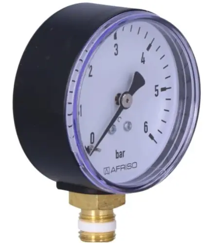 Afriso Manometr RF 63 RAD, fi 63 mm, 0-6 bar, 1/4" - Na zamówienie
