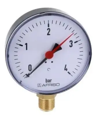 Afriso Manometr RF 100 RAD, fi 100 mm, 0-4 bar, 1/2" - Oszczędź teraz